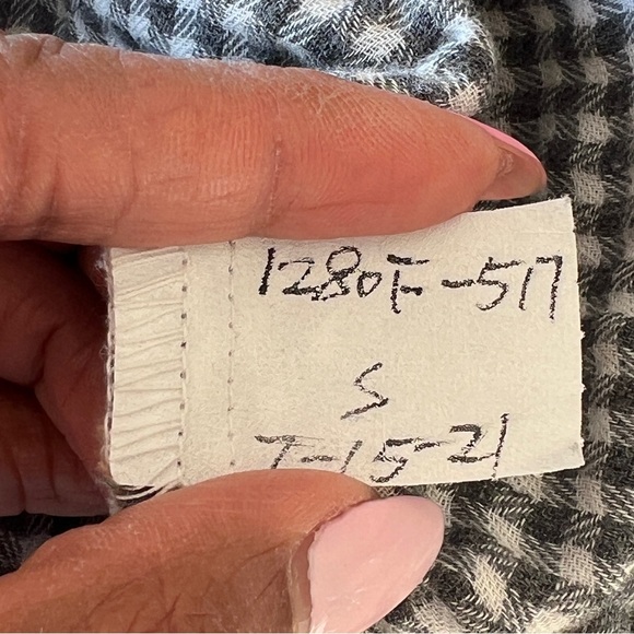 CP Shades Romy in Double Cotton -Plaid Pop Over A Line Size Small - Picture 8 of 9